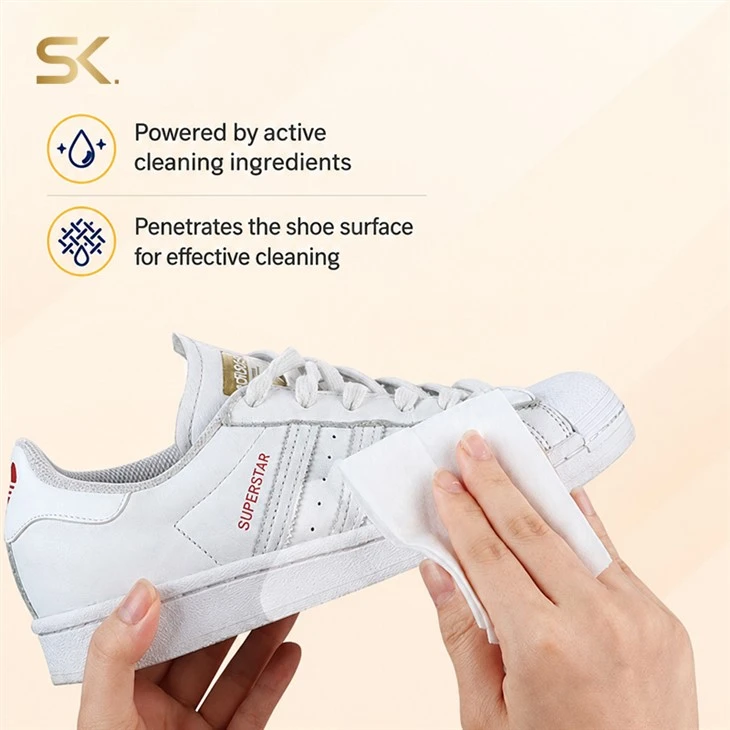 customized shoe cleaner wet wipes